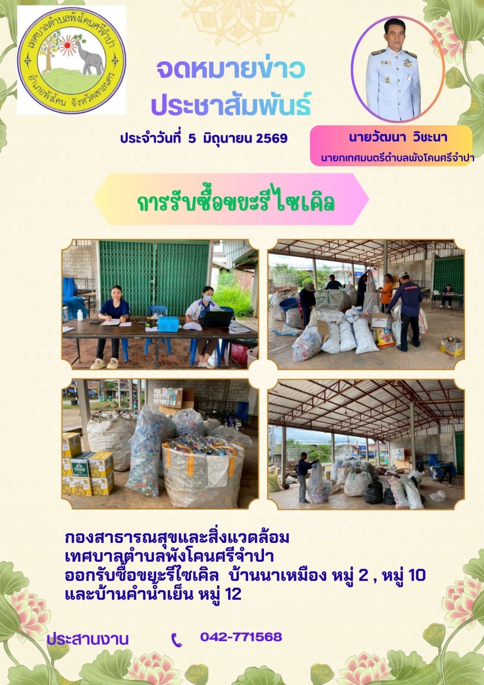 การรับซื้อขยะรีไซเคิล